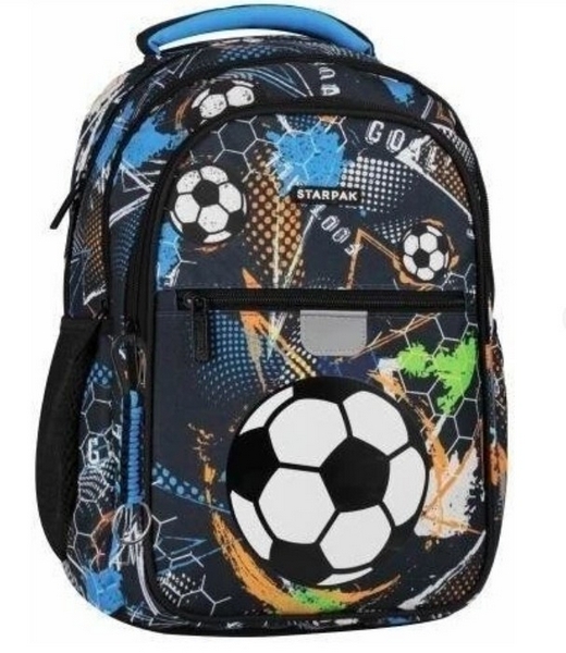 Plecak szkolny Football blue 550864 STARPAK